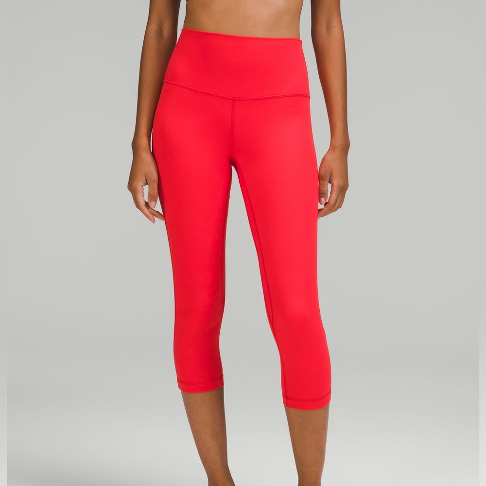 Lululemon Align High Rise Crop 21" Size 4 in Red